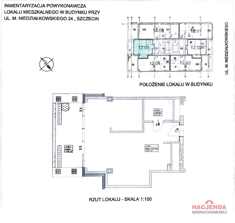 Mieszkanie Sprzedaż Szczecin Centrum Mieczysława Niedziałkowskiego 5