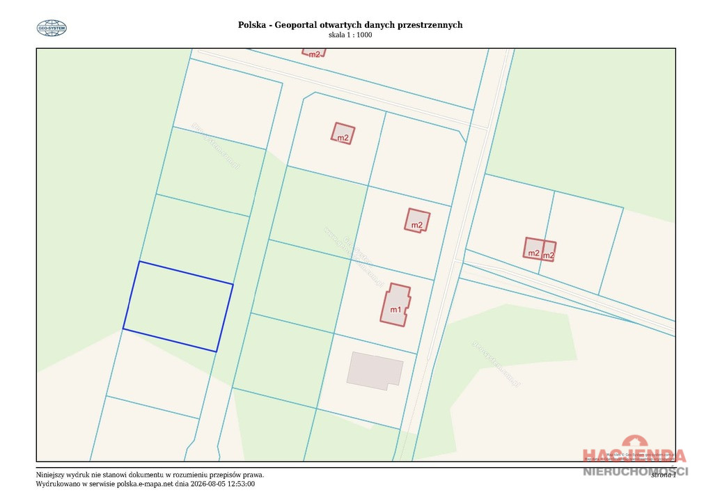 Działka Sprzedaż Ładzin 3